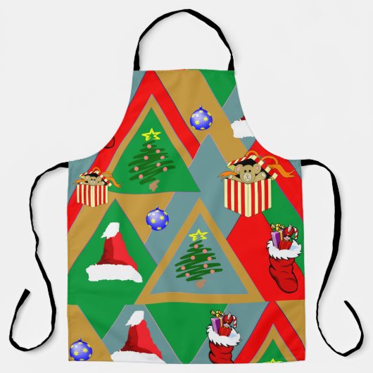 Triangles de Noël Plus tablier de Noël (Recto)