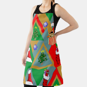 Triangles de Noël Plus tablier de Noël