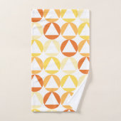 Triangles et cercles en style vintage Serviette (Serviette à main)