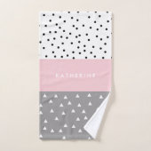 Triangles et points géométriques élégants dans le (Serviette à main)