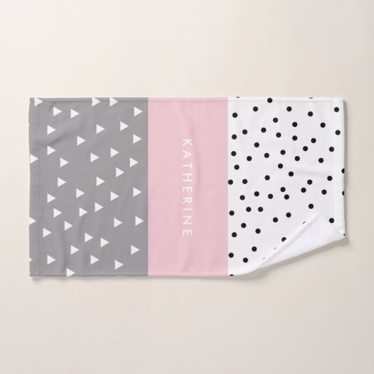 Triangles et points géométriques élégants dans le (Serviette à main)