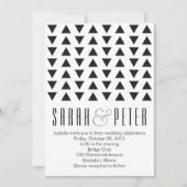Triangles Faire-part de mariage moderne (Devant)