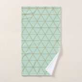 Triangles Géométriques Dorés Bohème Glamour Minima (Serviette à main)