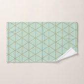 Triangles Géométriques Dorés Bohème Glamour Minima (Serviette à main)