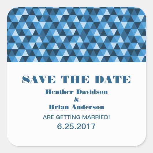 Triangles géométriques Enregistrer les stickers Da (Devant)