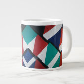 Triangles géométriques Gras - Mug Jumbo Spécial (Devant droit)
