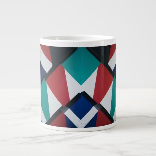 Triangles géométriques Gras - Mug Jumbo Spécial (Devant)