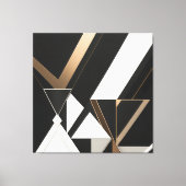 Triangles Géométriques Modernes Art Déco (Recto)