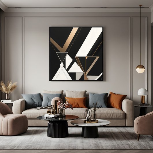 Triangles Géométriques Modernes Art Déco