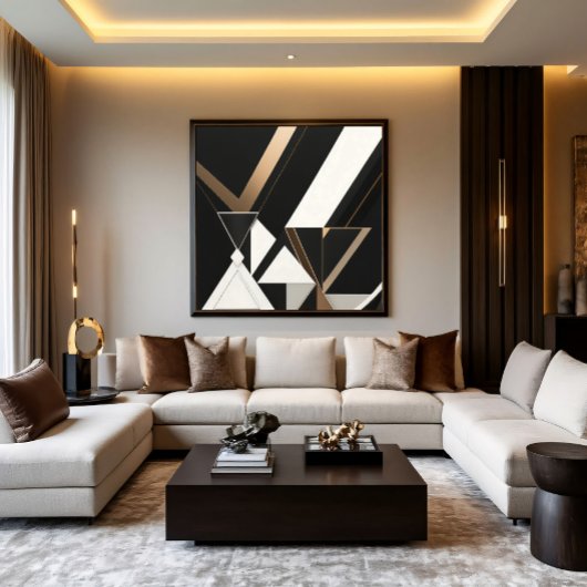 Triangles Géométriques Modernes Art Déco