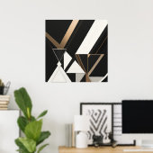 Triangles Géométriques Modernes Art Déco (Bureau à domicile)
