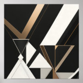 Triangles Géométriques Modernes Art Déco (Devant)