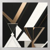 Triangles Géométriques Modernes Art Déco (Devant)