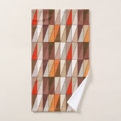 Triangles géométriques modernes, Beige, Brown, Rou (Serviette à main)