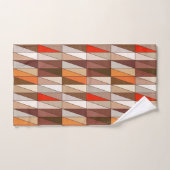 Triangles géométriques modernes, Beige, Brown, Rou (Serviette à main)