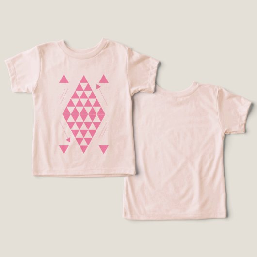 Triangles géométriques roses (Design Recto & Verso)