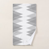 Triangles gris (Serviette à main)