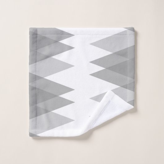Triangles gris (Gant de toilette)