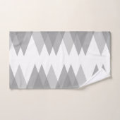 Triangles gris (Serviette à main)