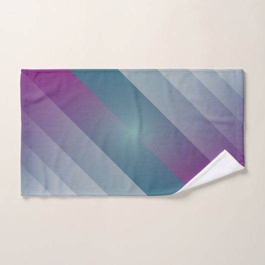 triangles gris magenta turquoise (Serviette à main)