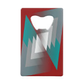 Triangles gris turquoise sur bordeaux (Dos)