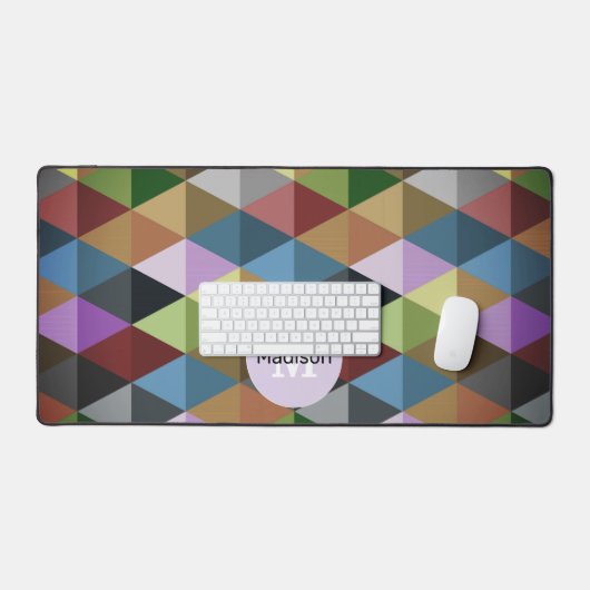 Triangles motif noir rétro (Clavier et souris)