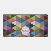 Triangles motif noir rétro (Recto)