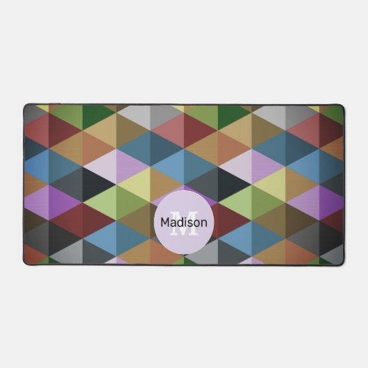 Triangles motif noir rétro (Recto)