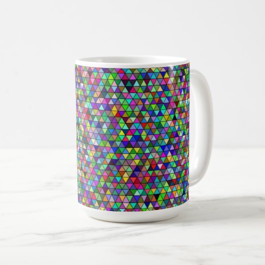 Triangles Mug 15 oz (Devant droit)