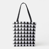 Triangles noir blanc cool sac de shopping moderne (Dos)