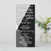 Triangles noirs modernes Programme de mariage (Debout devant)