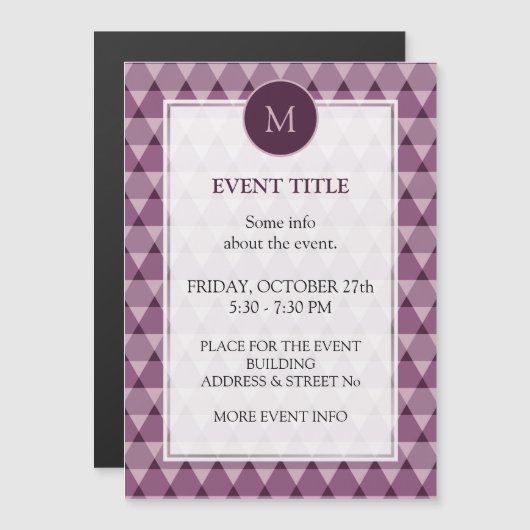 Triangles Pattern (Voorkant / Achterkant)