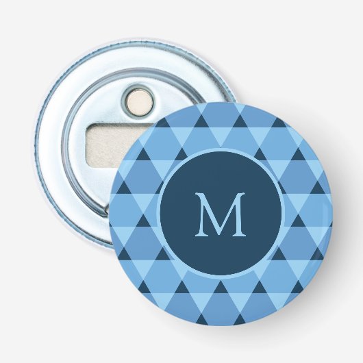 Triangles Pattern Button Flesopener (Voorkant)