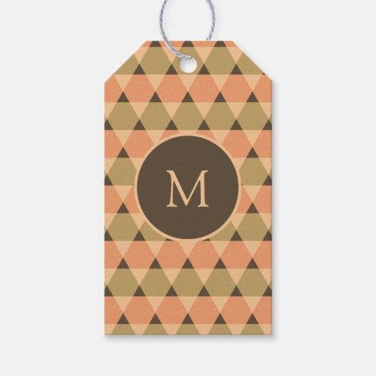 Triangles Pattern Cadeaulabel (Voorkant)