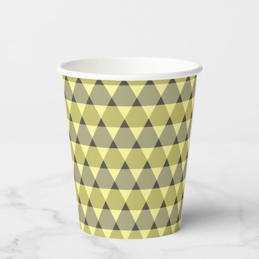 Triangles Pattern Cup Papieren Bekers (Achterkant)