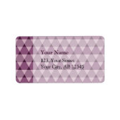 Triangles Pattern Etiket (Voorkant)