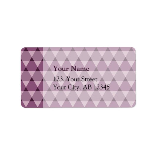 Triangles Pattern Etiket (Voorkant)