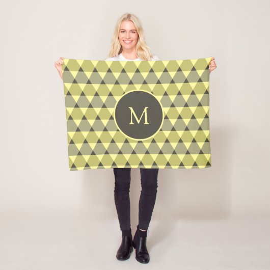 Triangles Pattern Fleece Deken (In situ)