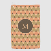 Triangles Pattern Golfhanddoek (Voorkant)