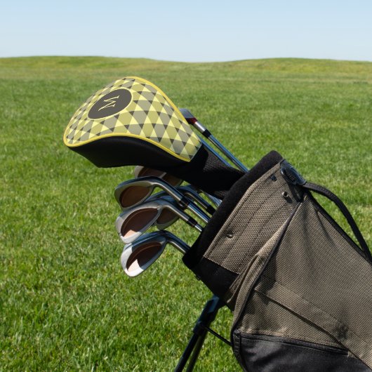 Triangles Pattern Golfheadcover (Insitu)