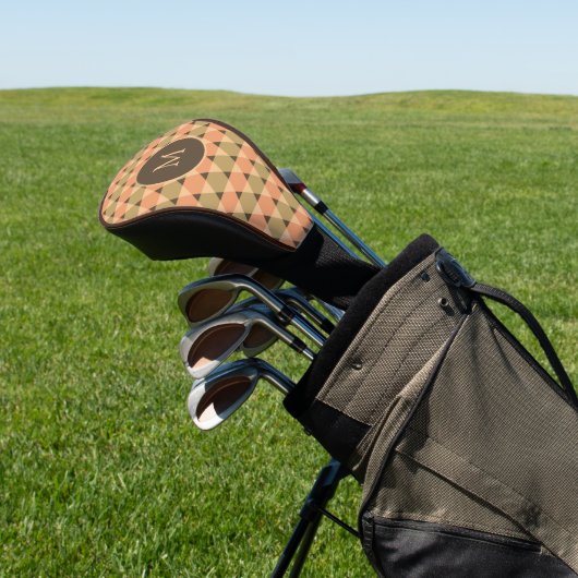 Triangles Pattern Golfheadcover (Insitu)