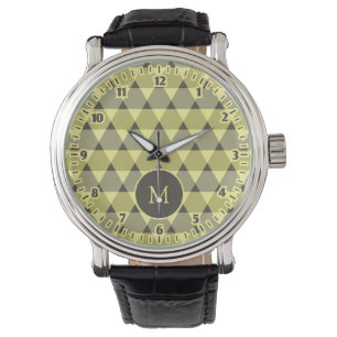 Triangles Pattern Horloge
