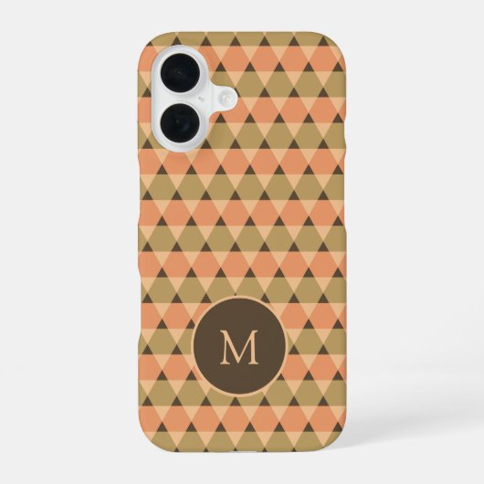 Triangles Pattern iPhone 16 Hoesje (Achterkant)