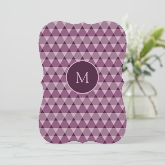 Triangles Pattern Kaart (Staand voorkant)