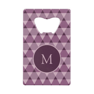 Triangles Pattern Kredietkaart Flessenopener