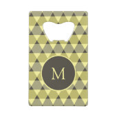 Triangles Pattern Kredietkaart Flessenopener (Voorkant)