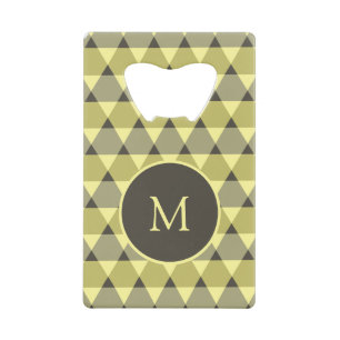 Triangles Pattern Kredietkaart Flessenopener