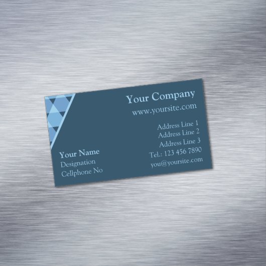 Triangles Pattern Magnetisch Visitekaartje (Voorbeeld)