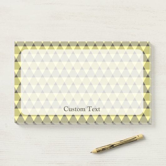 Triangles Pattern Post-it® Notes (Op bureau)