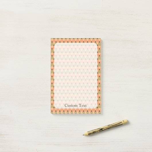 Triangles Pattern Post-it® Notes (Op bureau)
